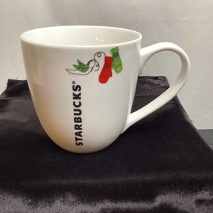 Starbucks 13 oz Mug with Mittens and dove  2011